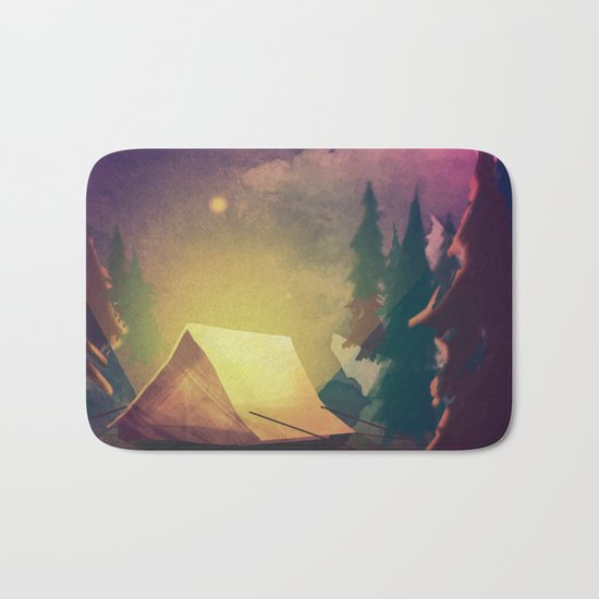 Night in th forest Bath Mat