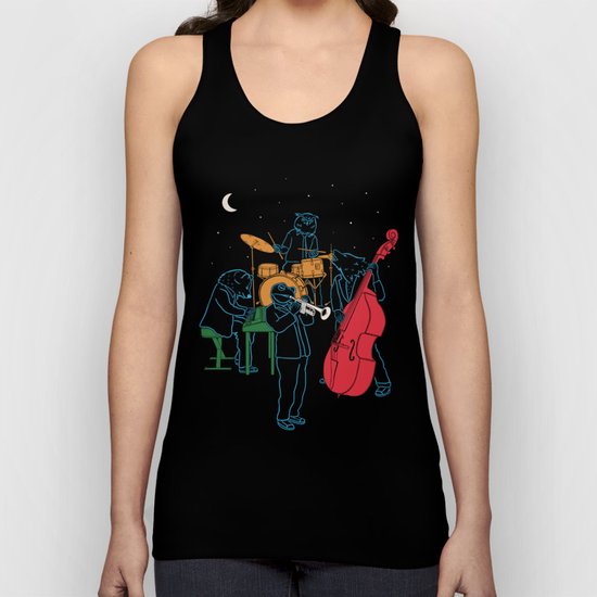 Animals plays Jazz Unisex Tank Top