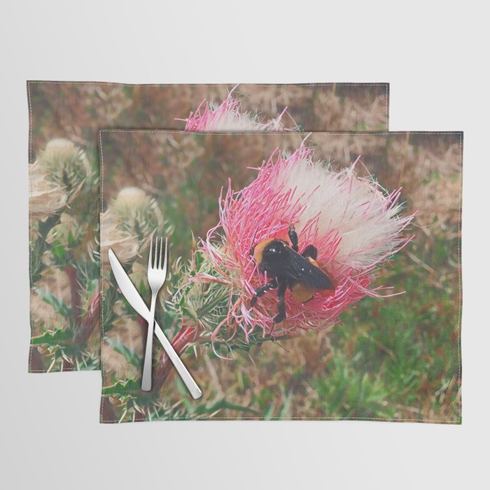 Pink Prickle Fluff Placemat