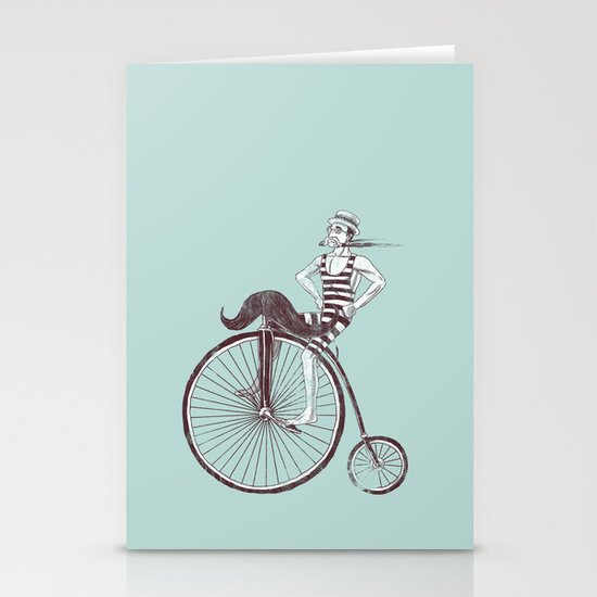 Mustache Handlebar Stationery Cards