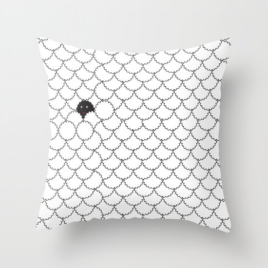 black sheep Throw Pillow
