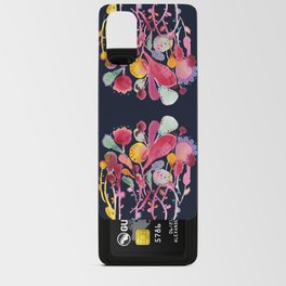 Midnight Blue Botanical Android Card Case