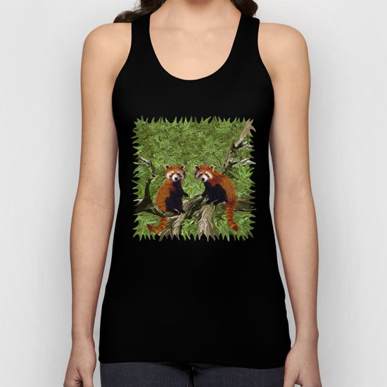 Frolicking Red Pandas Unisex Tank Top