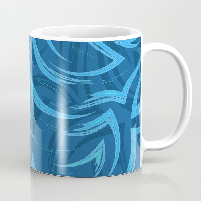 Blue Curves Coffee Mug