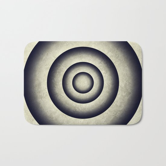 Minimal grunge 3D abstraction Bath Mat
