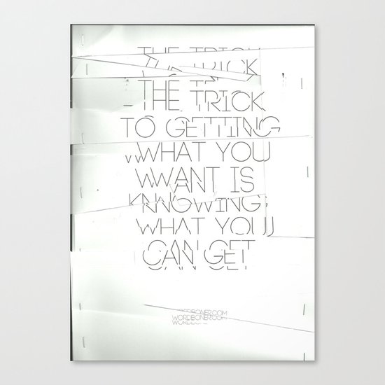 The Trick Canvas Print