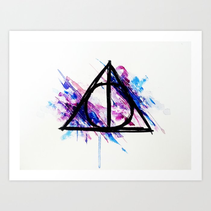Deathly Hallows Art Print By Juliagazen Society6