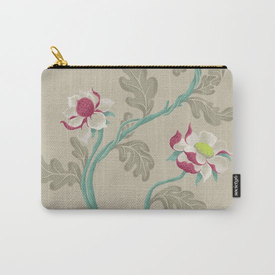 Filigree Floral Carry-All Pouch