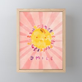 Smile Sunshine Framed Mini Art Print