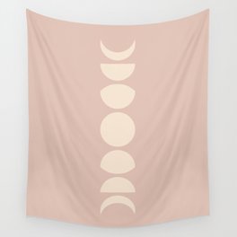 Minimal Moon Phases IV Wall Tapestry