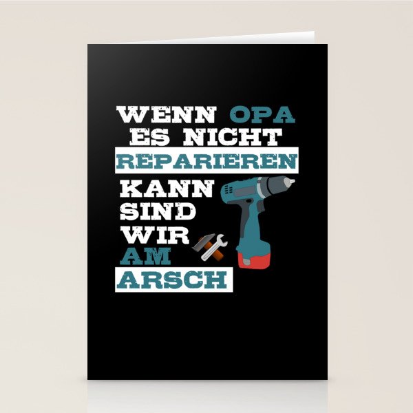 Lustiger Spruch im Alltag witzige Sprüche für Opa den Helden Stationery