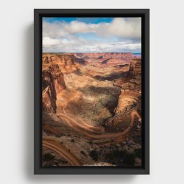 Shafer Trail Canyon, Canyonlands National Park Framed Canvas