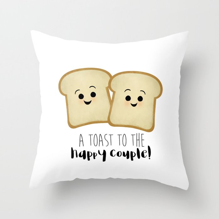 A Toast To The Happy Couple! Throw Pillow