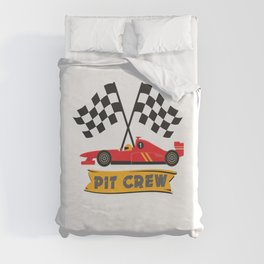 Pit Crew - Car Racing Duvet Cover