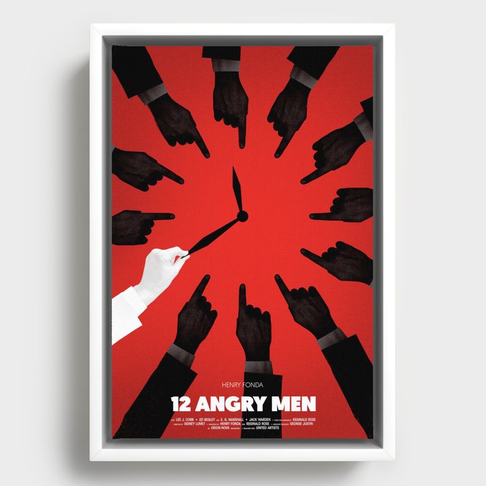 12 Angry Men Framed Canvas