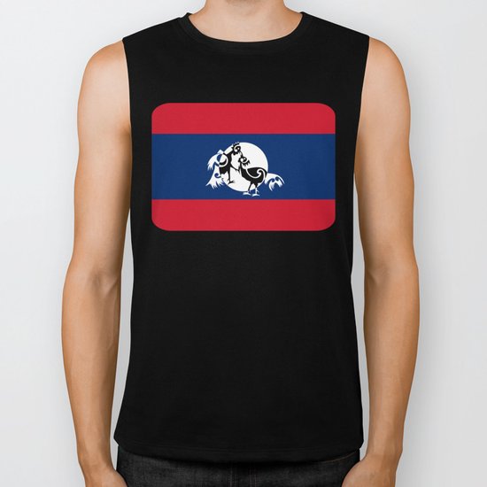 Laos, Roosters Sparring Biker Tank