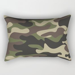 vintage military camouflage Rectangular Pillow