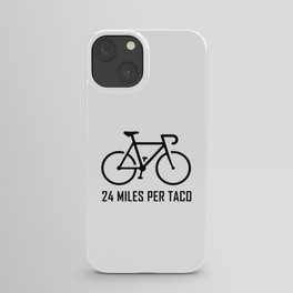 24 Miles Per Taco Cycling iPhone Case