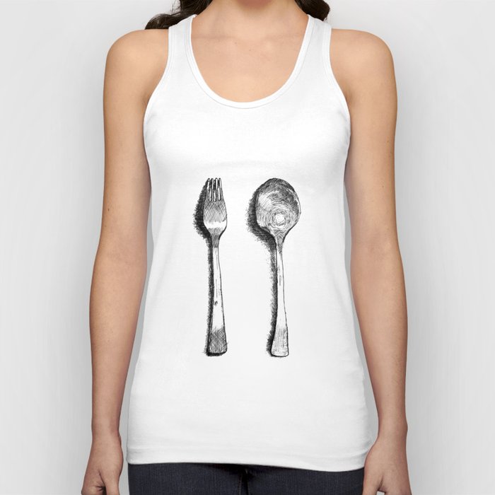 spoon and fork Tank Top