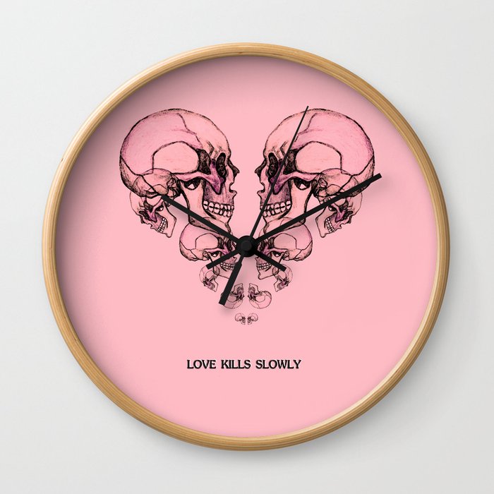 Skullheart - love kills slowly Wall Clock