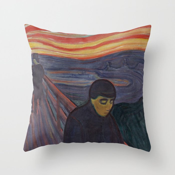 Edvard Munch - Despair 1894 Throw Pillow