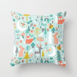 Forest Of Dreamers Throw Pillow