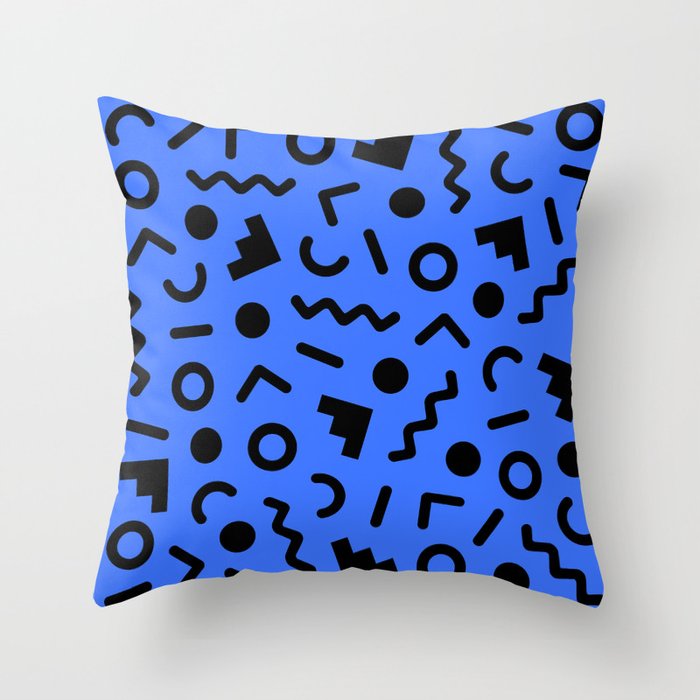 Memphis Pattern 527 Throw Pillow