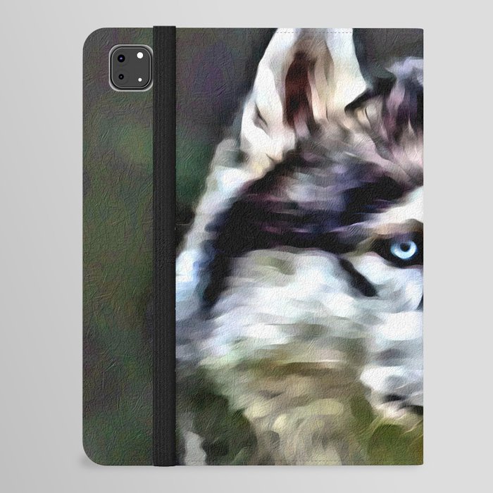 Cute Wolf in The Woods iPad Folio Case