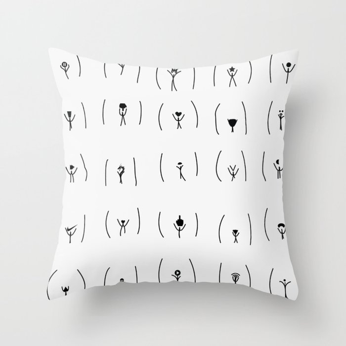 pubic hair style Art - Feminist Art Throw Pillow by GraphicWorldGifts |  Society6