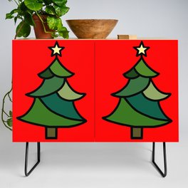 Stained Glass Christmas Tree Credenza
