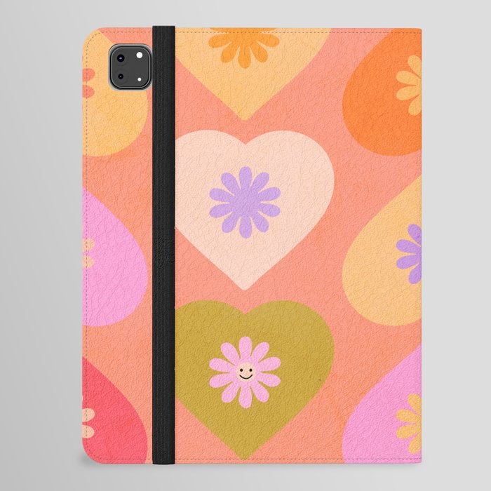 You are my Happy - Peachy love pattern iPad Folio Case