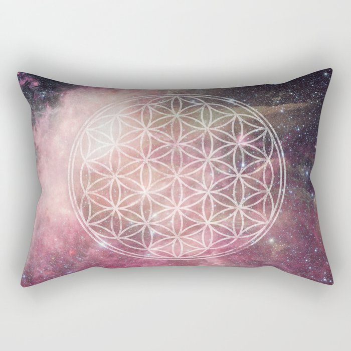 Sacred Geometry Universe 3 Rectangular Pillow