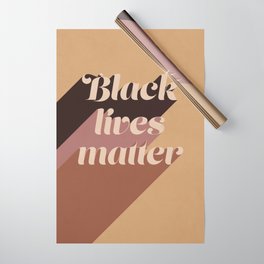 Black Lives Matter #typography Wrapping Paper