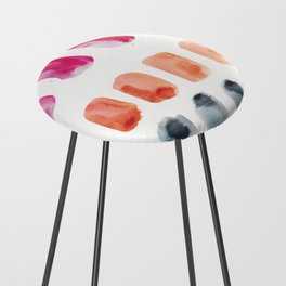 32  Minimalist Art 220419 Abstract Expressionism Watercolor Painting Valourine Design  Counter Stool