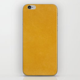 Burnt Yellow Mustard Boho Texture Solid iPhone Skin