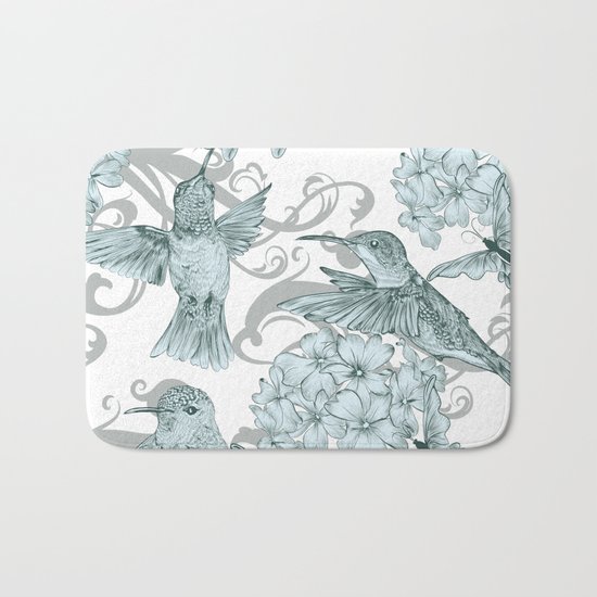 VINTAGE BIRDS Bath Mat