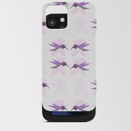 Small Lavender Hummingbird Shimmer Cheeks iPhone Card Case