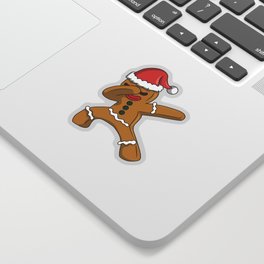 christmas gingerbread man  Sticker
