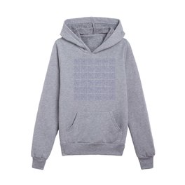 Antic pattern 22- roman or greek pattern - blue Kids Pullover Hoodies