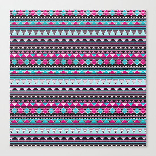 Aztec Stripes by Everett Co Canvas Print