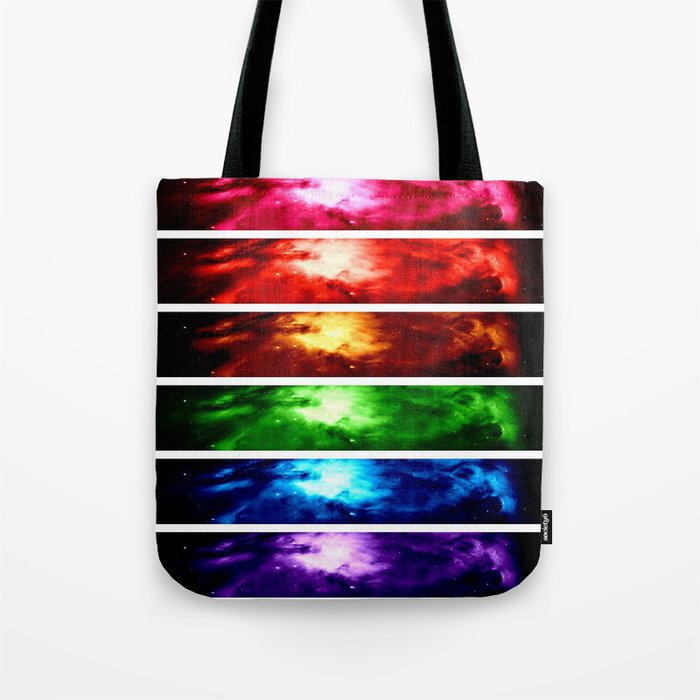 Rainbow Nebula Tote Bag
