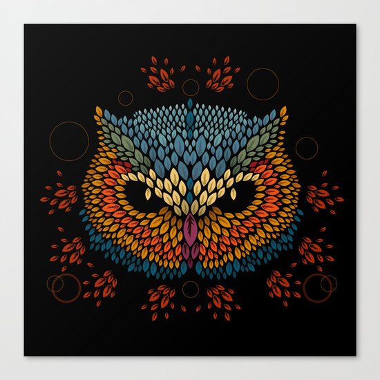 Owl Face Canvas Print