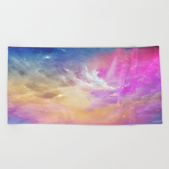 Galactic waves Beach Towel