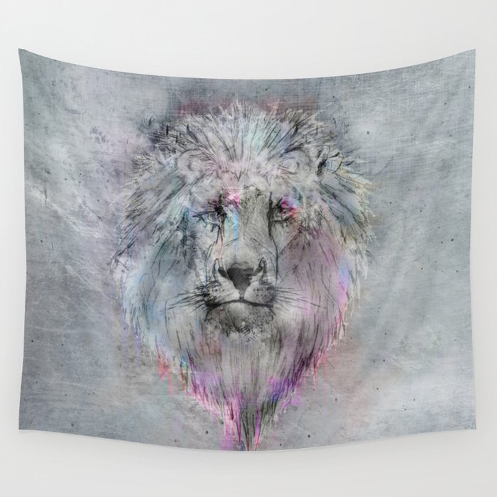 Heart like a Lion Wall Tapestry