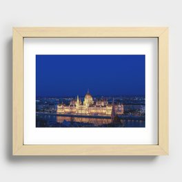 The Hungarian Parliament Recessed Framed Print