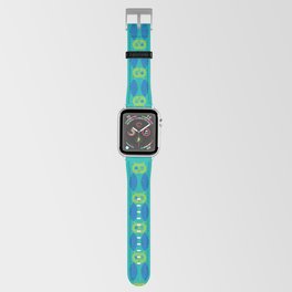 Winking Owl in green, blue, teal Apple Watch Band
