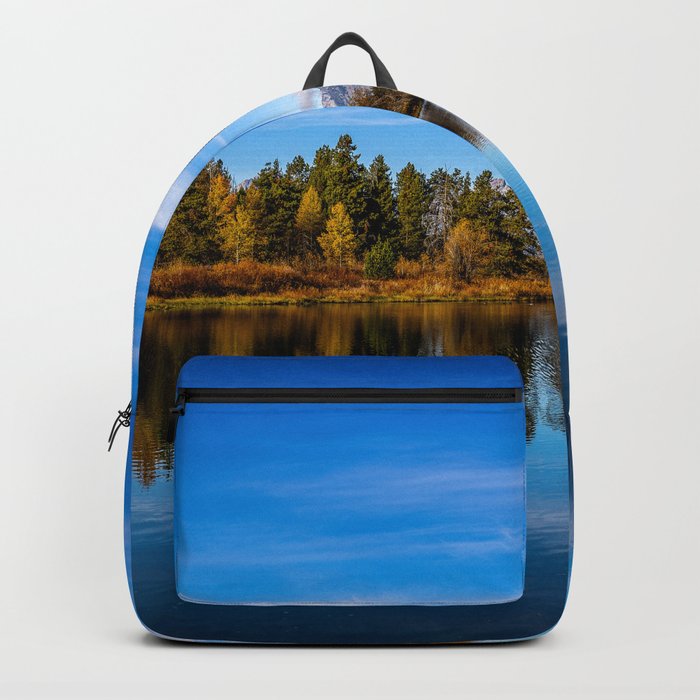 Return to Oxbow - Mount Moran on Autumn Day at Oxbow Bend in Grand Teton National Park Wyoming Backpack