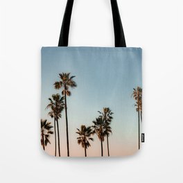 Palm Tree Sunset Tote Bag