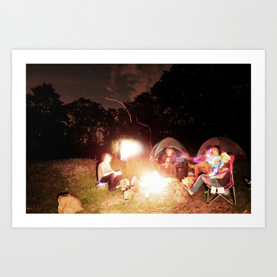 Camping Art Print