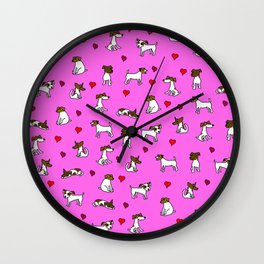 I Love Jack Russells Wall Clock